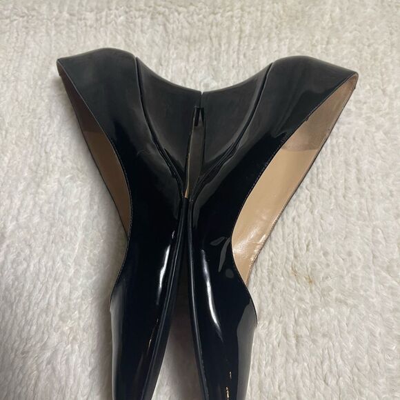 Cole Haan leather patent slip on wedge shoes SZ10.5 B - Picture 7 of 12